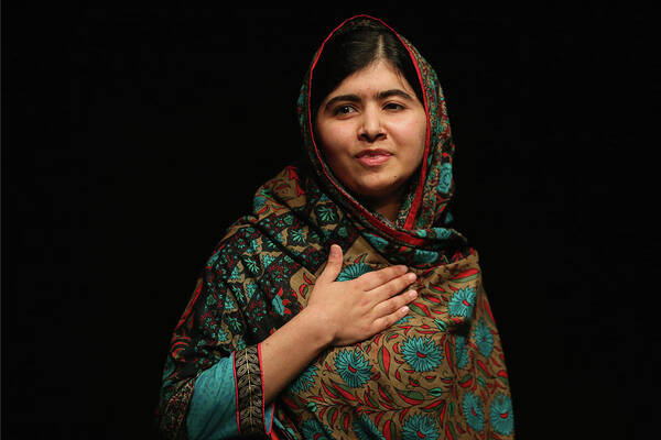 Malala Yousafzai Poster featuring the photograph Malala Yousafzai Wins Nobel Peace Prize by Christopher Furlong