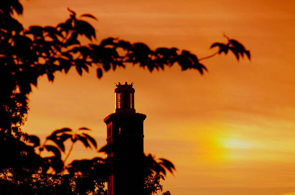 Lighthouse Poster featuring the photograph Mamaroneck Lighthouse Nearing Sunset by Aurelio Zucco