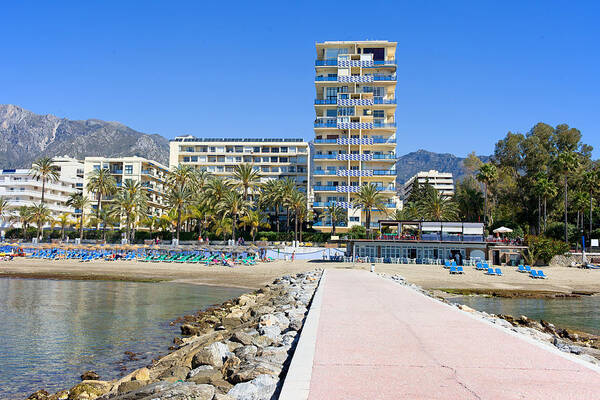 Marbella Poster featuring the photograph Marbella Resort in Spain by Artur Bogacki