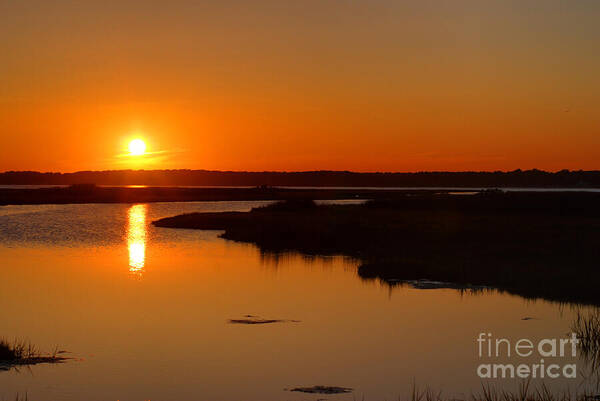 Sunset Poster featuring the photograph Maryland Sunset by Paul Ward