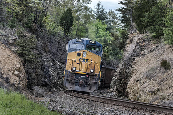 Csx Railroad Poster featuring the photograph May 2 2014 - CSX T102 by Jim Pearson