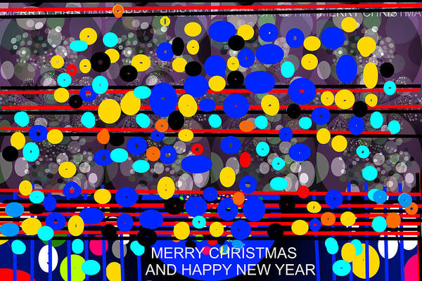 Merry Christmas-d5 Poster featuring the digital art Merry Christmas-d5 by Anand Swaroop Manchiraju