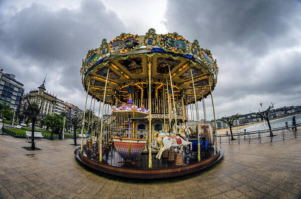 Merry Poster featuring the photograph Merry-go-Round by Pablo Lopez