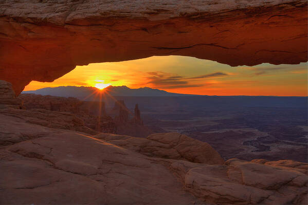 Spring Poster featuring the photograph Mesa Arch Sunrise by Alan Vance Ley