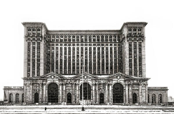Michigan Central Station Poster featuring the photograph Michigan Central Station by James Howe