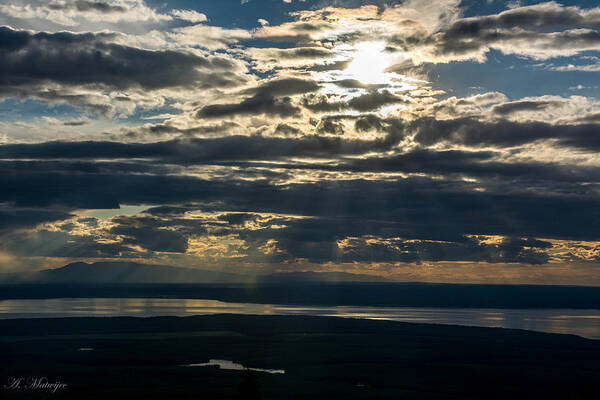 Alaska Poster featuring the photograph Midnight Sun Over Mount Susitna by Andrew Matwijec