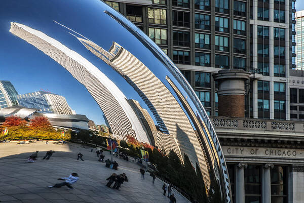 Cloud Gate Poster featuring the photograph Millennium Cloud Gate by Anthony Citro