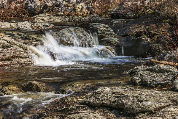 Maine Poster featuring the photograph Mini waterfall by Jane Luxton