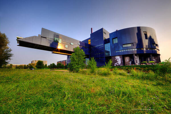 Guthrie Theater Poster featuring the photograph Minneapolis Guthrie Theater Summer Evening by Wayne Moran