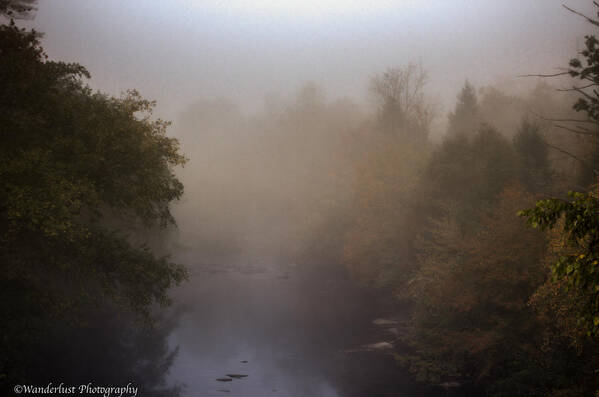 Misty Poster featuring the photograph Misty Mtn. Top by Paul Herrmann