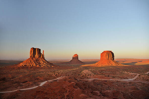 Monument Poster featuring the photograph Mittens and Merrick Butte Monument Valley by Alexandra Till