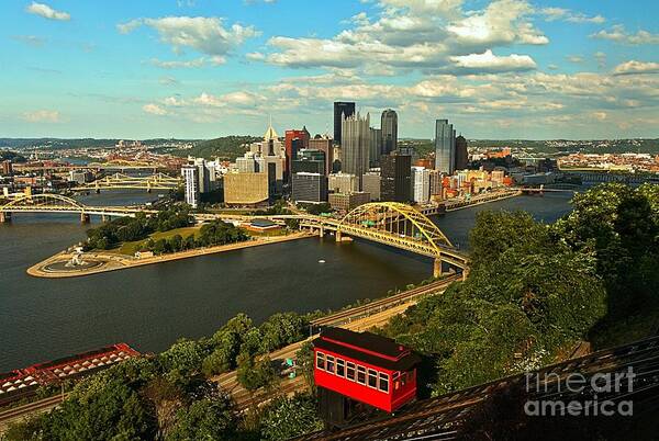 Duquesne Incline Poster featuring the photograph Duquesne Incline by Adam Jewell
