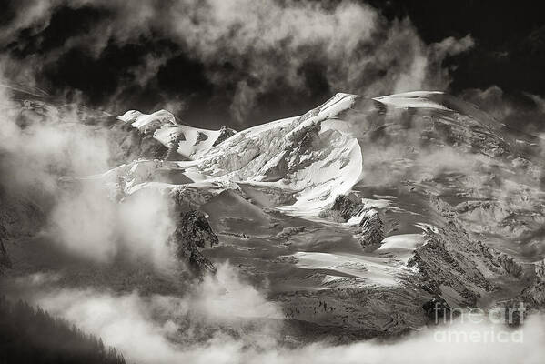Western Alps Poster featuring the photograph Mont Blanc Group by Juergen Klust