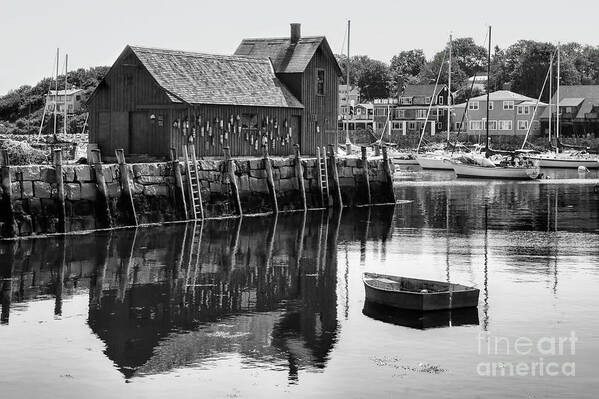 Massachusetts Poster featuring the photograph Motif 1 - bw by Nikolyn McDonald