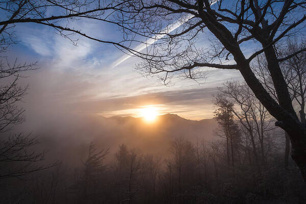 Great Smoky Mountains Poster featuring the photograph Mountaintop Sunrise by Maria Robinson