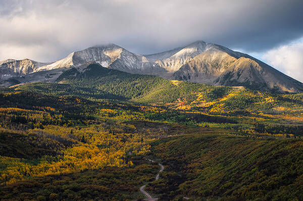 Carbondale Poster featuring the photograph Mt. Sopris by Aaron Spong