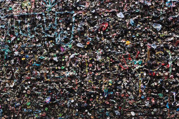 Photography Poster featuring the photograph Mural Made Of Used Chewing Gums by Panoramic Images