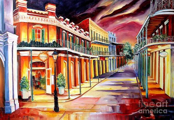 New Orleans Poster featuring the painting Muriel's in the French Quarter by Diane Millsap