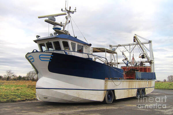 Truck Poster featuring the photograph Mussel Boat by Olivier Le Queinec