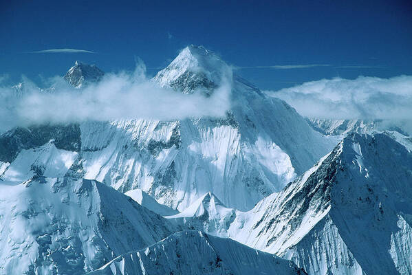 00260103 Poster featuring the photograph Mustagh Tower And Masherbrum by Colin Monteath