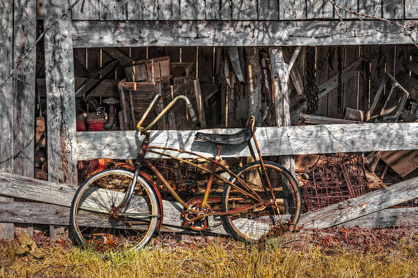 Appalachia Poster featuring the photograph My Old Bike by Debra and Dave Vanderlaan