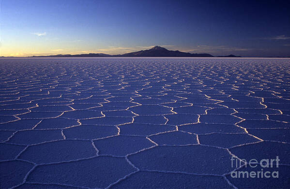 Salar De Uyuni Poster featuring the photograph Natures Geometry Salar de Uyuni by James Brunker