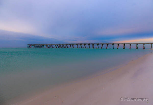 Navarre Pier Poster featuring the photograph Navarre Morning by Preston Fiorletta