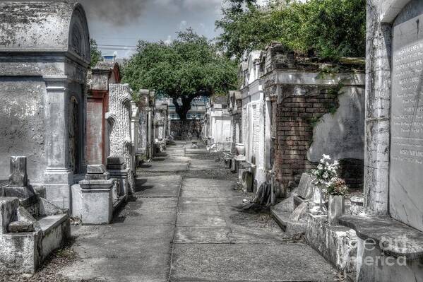 Cemetery Poster featuring the photograph New Orleans Cemetery by Timothy Lowry