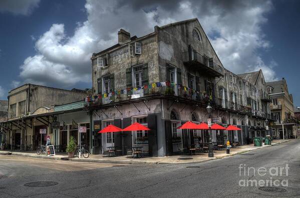 New Orleans Poster featuring the photograph New Orleans near French Market by Timothy Lowry