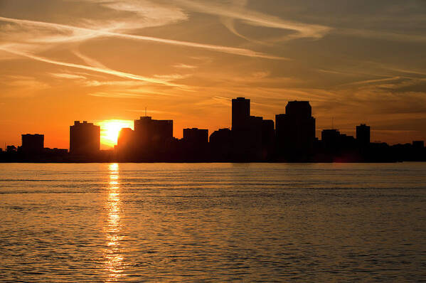 Dawn Poster featuring the photograph New Orleans Skyline by Karenmassier