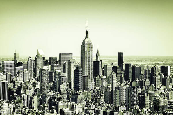 Corporate Business Poster featuring the photograph New York City Midtown Skyline by Mbbirdy
