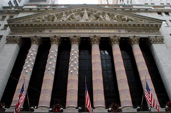 Nyse Poster featuring the photograph New York Stock Exchange by Yue Wang