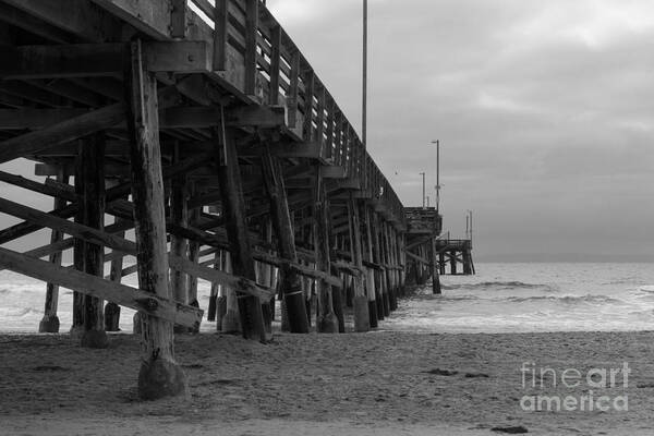 Pier Poster featuring the photograph Newport Beach Pier by Ana V Ramirez