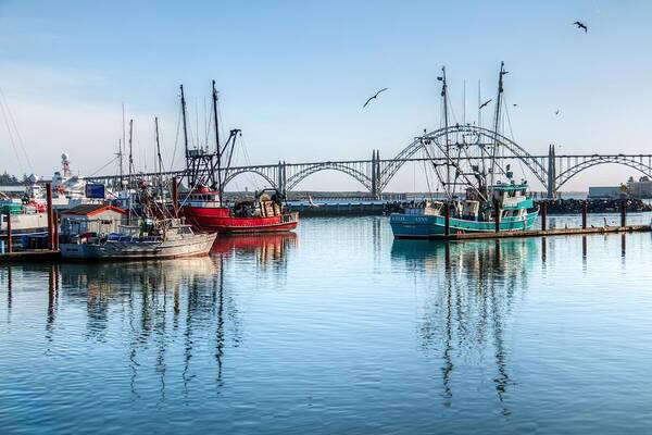 Water Poster featuring the photograph Newport Harbor 0074 by Kristina Rinell