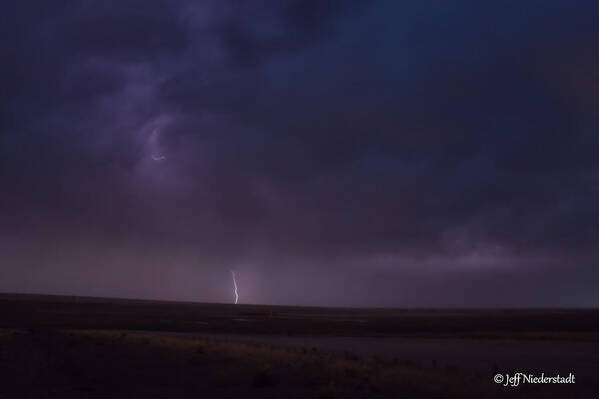 Storms Poster featuring the photograph Night light by Jeff Niederstadt