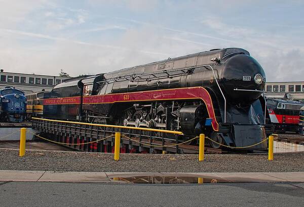 Steam Poster featuring the photograph Norfolk and Western Class-J 611 by John Black