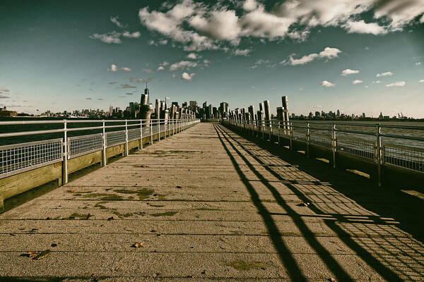 New York Poster featuring the photograph North Pier Liberty Island by Adam Rainoff