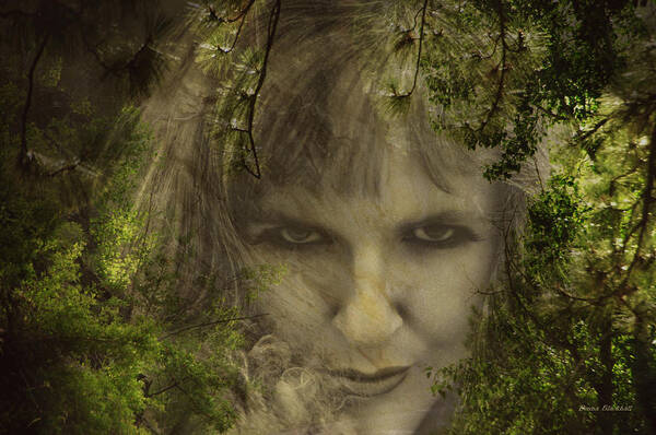 Woman Poster featuring the photograph Not Nice To Fool Mother Nature by Donna Blackhall