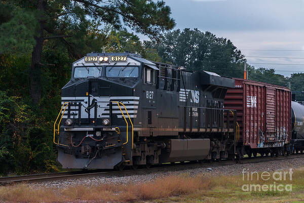 Norfolk Southern Poster featuring the photograph NS 8127 Train by Dale Powell