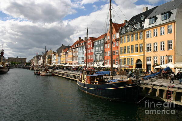 Water Poster featuring the photograph Nyhavn Copenhagen2 by Susanne Baumann