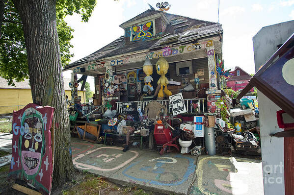Heidelberg Project Poster featuring the photograph OJ House by Steven Dunn
