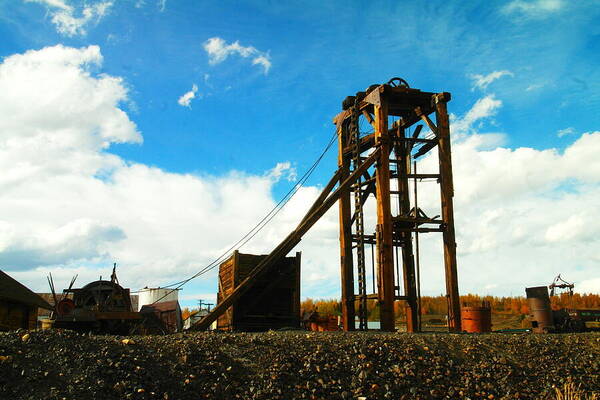 Mine Poster featuring the photograph Old mine in Leadville Colorado by Jeff Swan