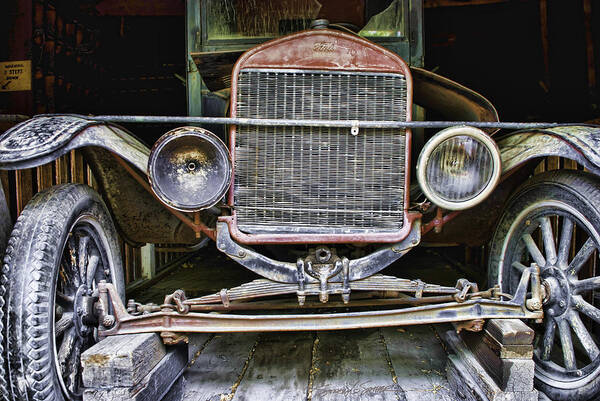 Model T Poster featuring the photograph Old Model T by Stacey Sather