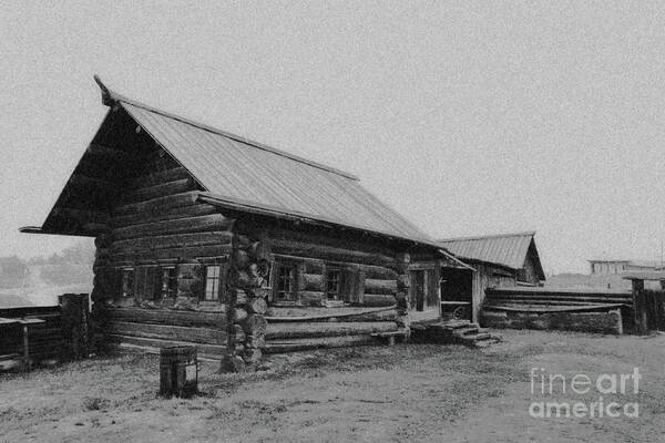 Old Peasant House Poster featuring the photograph Old Peasant house by Evgeniy Lankin