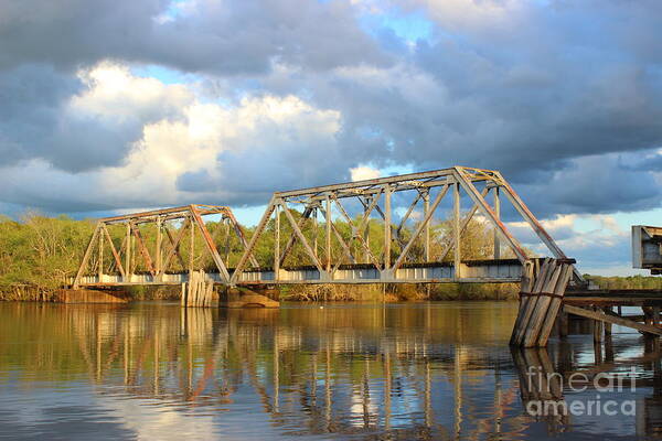 Landscape Poster featuring the photograph Old Railroad Bridge by Andre Turner