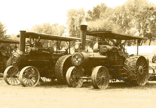  Poster featuring the photograph Old Tractors by Debbie Hart