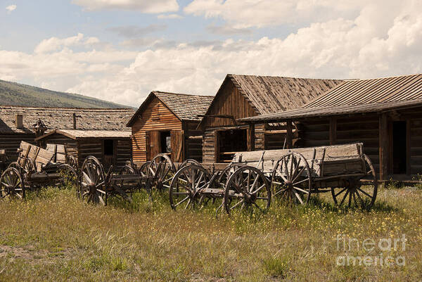 Abandoned Poster featuring the photograph Old West Wyoming by Juli Scalzi