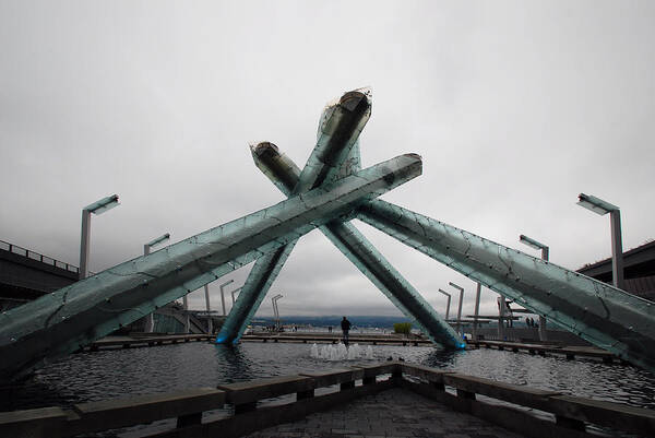 Olympics Poster featuring the photograph Olympic Cauldron by John Schneider