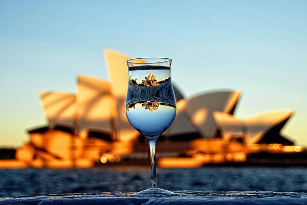 Opera House Poster featuring the photograph Opera on The Rocks by Andrei SKY