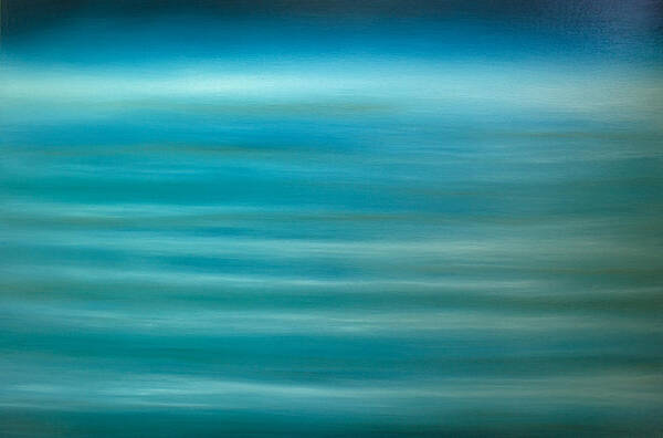 Derek Kaplan Art Poster featuring the painting Opt.54.14 Ocean In The Sky by Derek Kaplan
